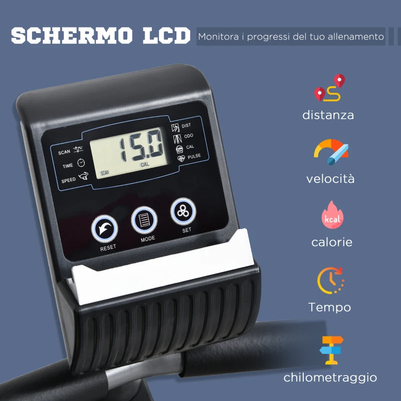 CYCLETTE ORIZZONTALE CON SEDUTA REGOLABILE