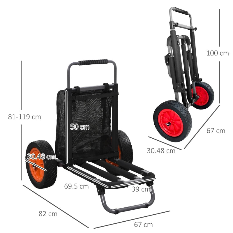 Carrello da Spiaggia Pieghevole