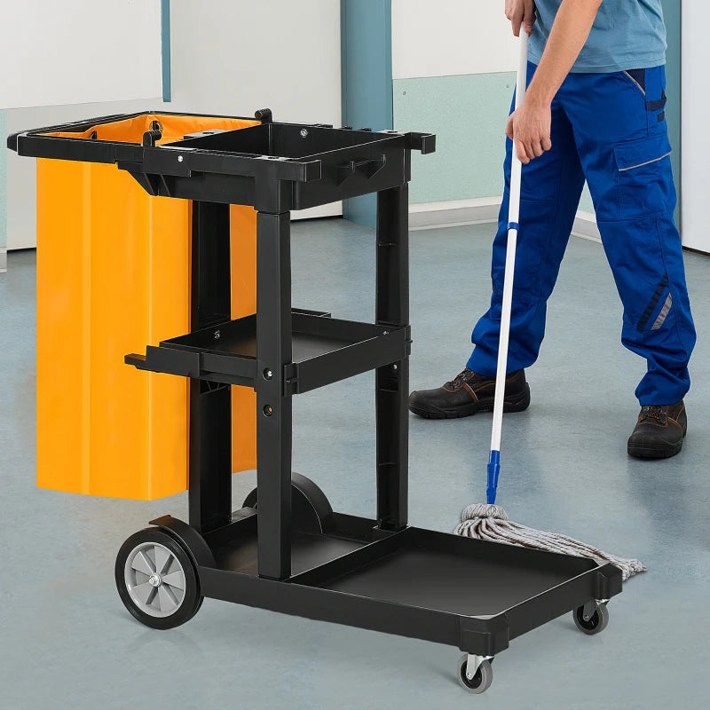 Carrello Pulizie a 3 Ripiani