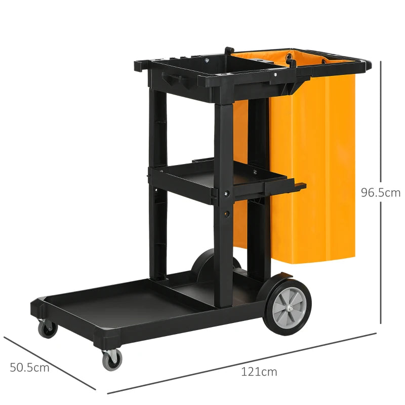 Carrello Pulizie a 3 Ripiani
