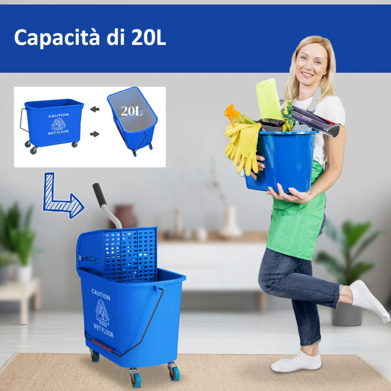 Carrello per Pulizie in Plastica
