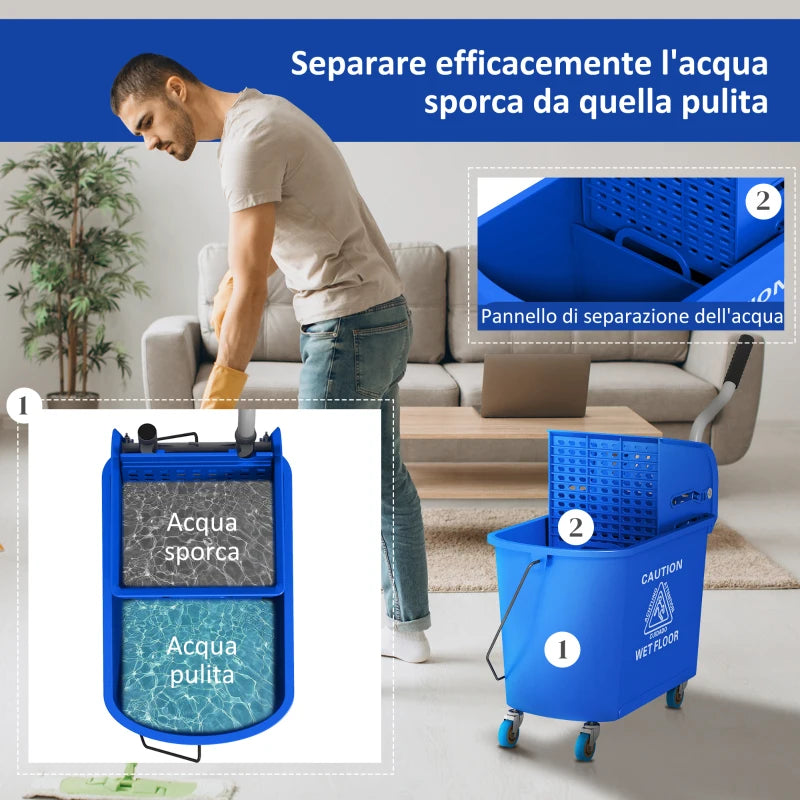 Carrello per Pulizie in Plastica