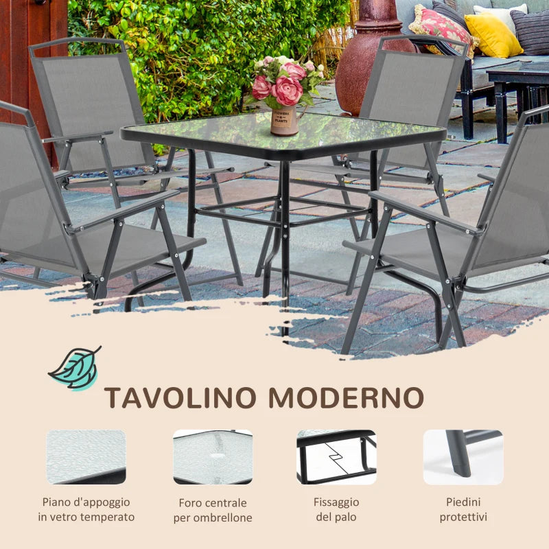 Set Tavolo con 4 Sedie