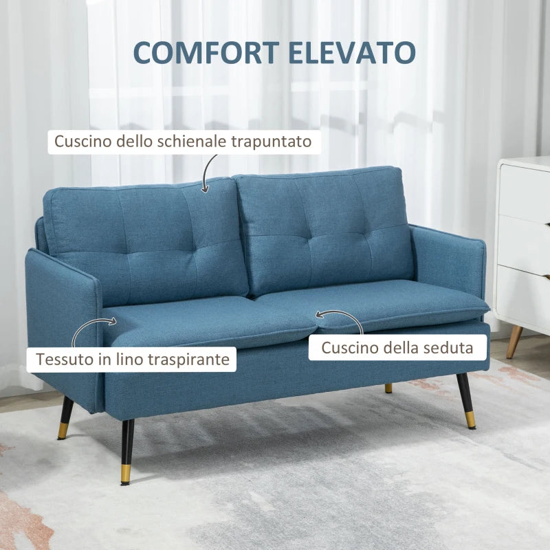 Divano 2 Posti in Tessuto