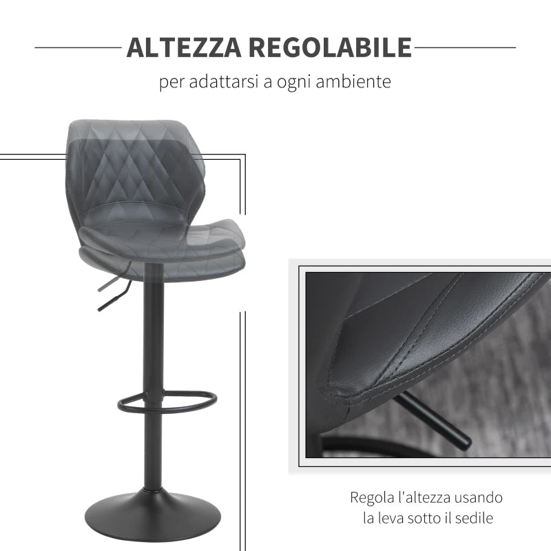 Set di 2 Sgabelli